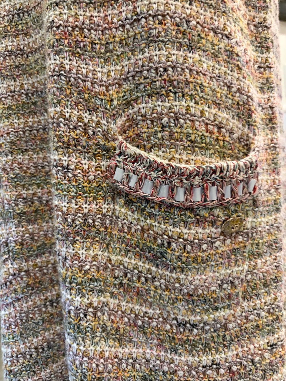 CHANEL 17C Coco Cuba Runway Multicolor Striped Knit Sleeveless Dress 40 - Picture 11 of 16